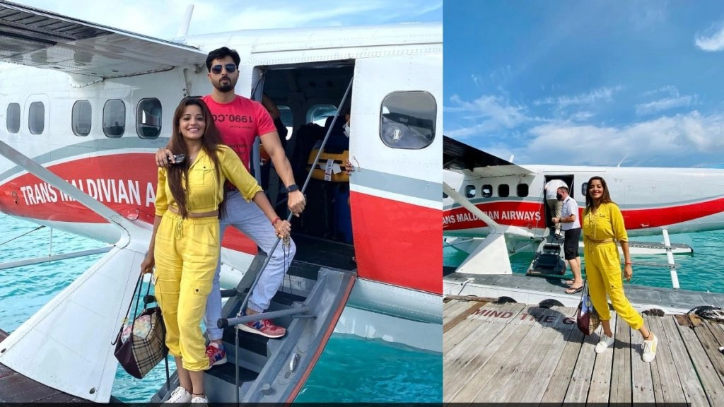 मोनालिसा वेकेशन मनाने पहुंची मालदीव