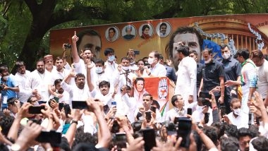 युवा कांग्रेस के विरोध प्रदर्शन के दौरान 589 व्यक्ति हिरासत में लिये गए