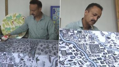 Jammu- Kashmir: पेपर आर्टिस्ट ने बनाई प्राचीन कश्मीर की पेंटिंग, कला देख हो जाएंगे मंत्रमुग्ध