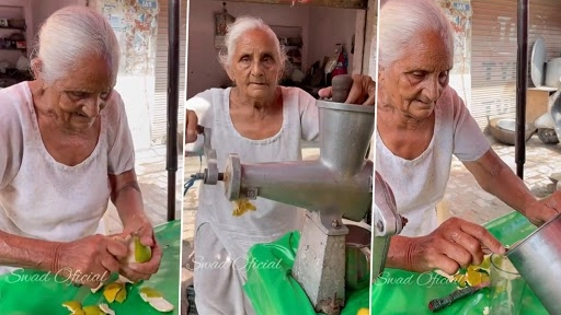 अमृतसर में जूस की दुकान चलाते बुजुर्ग महिला का वीडियो वायरल, वीडियो देख लोगों ने उनके जस्बे को किया सलाम