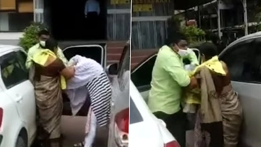 गर्लफ्रेंड के साथ घूमते हुए रंगे हाथों पकड़ा गया पति, पत्नी ने सरे आम जमकर की कुटाई