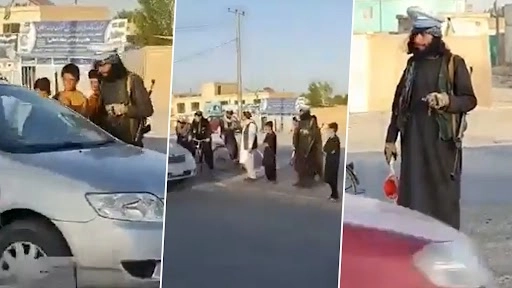Video: चेक पोस्ट जहां पहले अफगानिस्तानी ट्रैफिक पुलिस और सेना हुआ करती वहां अब तालिबानी हैं तैनात