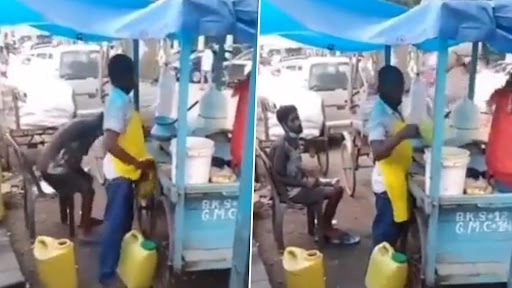 मग में पेशाब कर उसे गोलगप्पे के पानी में मिलाते हुए पकड़ा गया विक्रेता, कैमरे में कैद हुई पूरी घटना