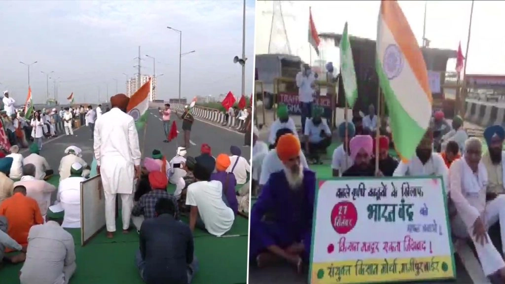 भारत बंद : किसानों ने पंजाब में कई स्थानों पर राजमार्ग जाम किया