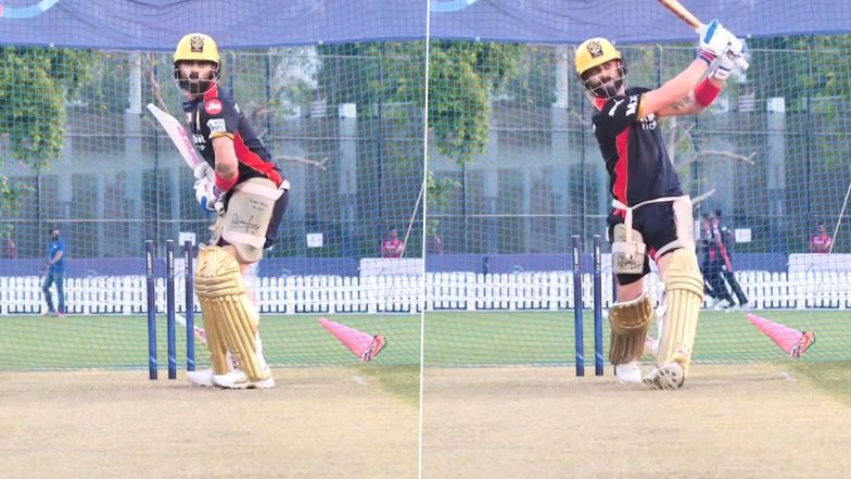 IPL 2021, RR vs RCB: राजस्थान की आज खैर नहीं, मुकाबले से पूर्व छक्के लगाने की प्रैक्टिस करते नजर आए Virat Kohli, देखें वीडियो