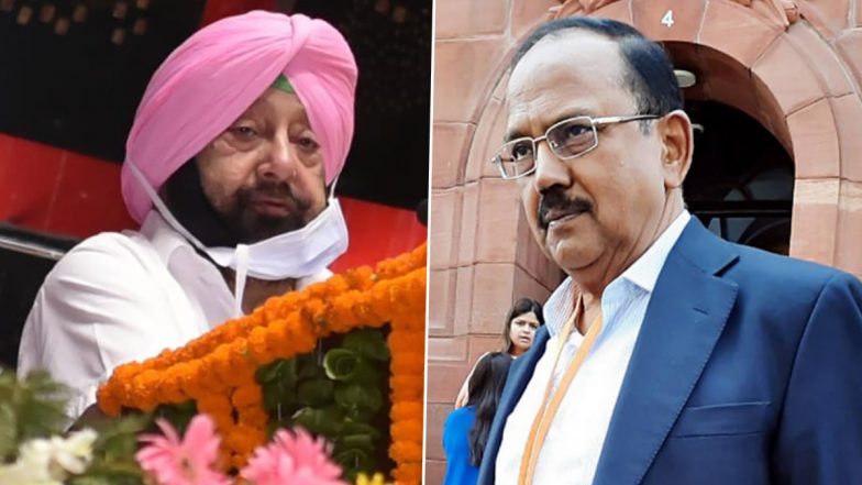 गृहमंत्री अमित शाह के बाद अब NSA अजित डोभाल से मिले कैप्टन अमरिंदर सिंह