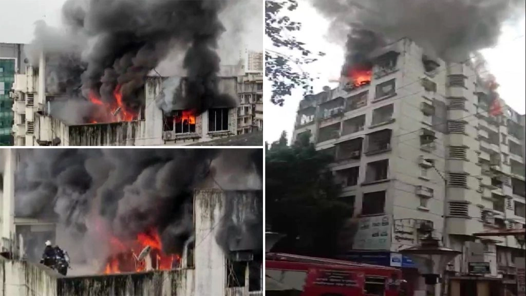 ठाणे में बहुमंजिला इमारत में लगी आग, कोई हताहत नहीं