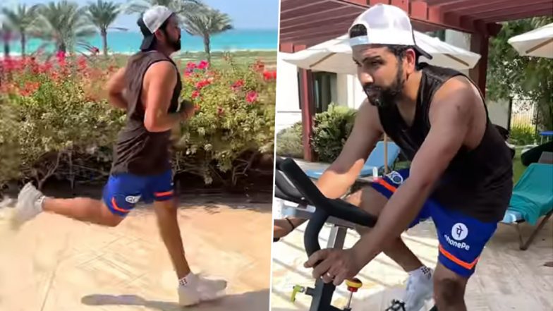 IPL 2021: क्वारेंटीन में फिट रहने के लिए Rohit Sharma कर रहे हैं यह काम, देखें वीडियो