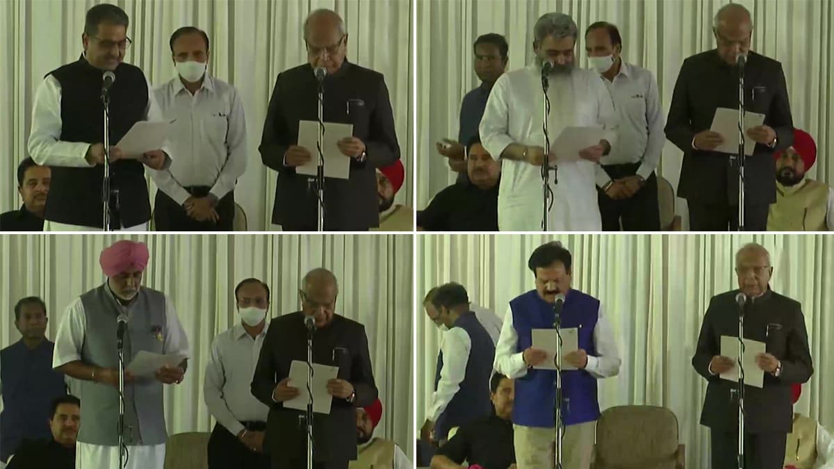 Punjab Cabinet Expansion: सीएम चरणजीत सिंह चन्नी के नए कैबिनेट का विस्तार, विधायक विजयिंदर सिंगला-भारत भूषण आशु समेत इन नेताओं को मंत्रिमंडल में मिली जगह
