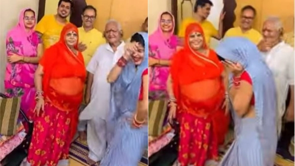 फैमिली वालों के सामने मारवाड़ी भाभी ने लगाए जबरदस्त ठुमके, वायरल वीडियो देख आप भी हो जाएंगे फैन