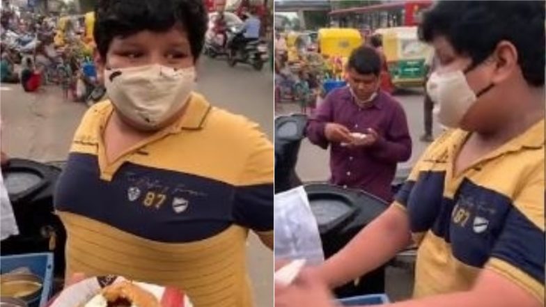 Viral Video: अहमदाबाद में रेलवे स्टेशन के बाहर दही-कचौड़ी बेचने वाले बच्चे का वीडियो हुआ वायरल, लोगों ने बढ़ाया मदद का हाथ