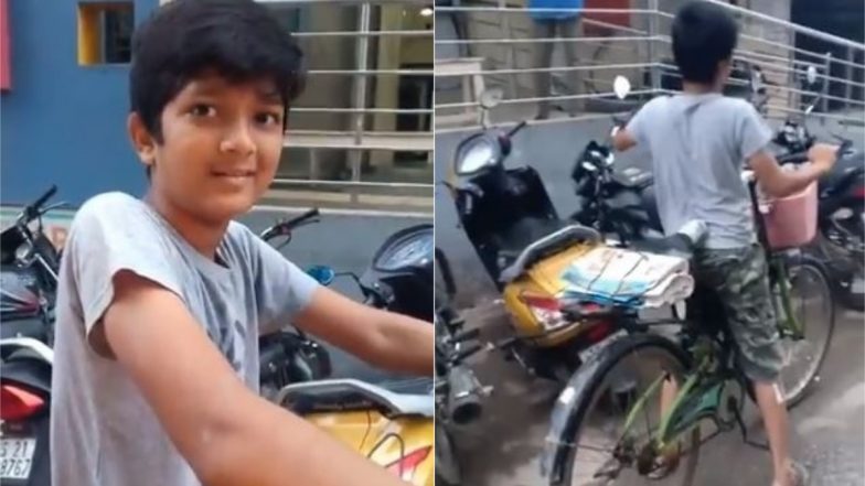 पढ़ाई का खर्च उठाने के लिए अखबार बेचता है यह छोटा लड़का, बोला- सपना पूरा करने के लिए काम करने में क्या बुराई (Watch Viral Video)