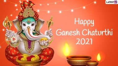 Happy Ganesh Chaturthi 2021 Wishes: हैप्पी गणेश चतुर्थी! इन WhatsApp Stickers, Facebook Messages, Quotes, Images के जरिए मनाएं गणेशोत्सव