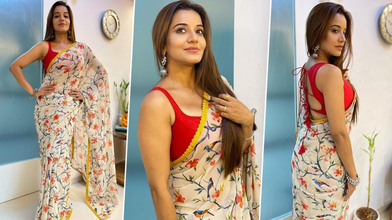 Monalisa Sexy Saree Look: भोजपुरी एक्ट्रेस मोनालिसा ने साड़ी पहनकर ढाया कहर, खूबसूरती ऐसी की नजरें हटा पाना हुआ मुश्किल