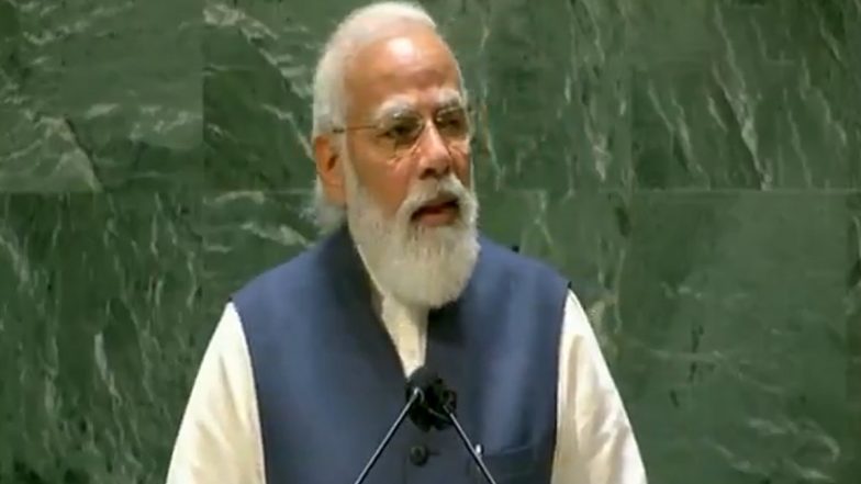 पीएम मोदी ने UN महासभा में अपने संबोधन में बताया, लोकतंत्र ने कैसे एक चाय वाले को बनाया प्रधानमंत्री