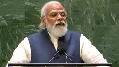 PM Modi UNGA Speech: पीएम मोदी ने पाक का नाम लिए बिना तीखी बयानबाजी पर इमरान खान को लगाई फटकार, कहा- प्रतिगामी सोच वाले देश क्या बोलेंगे?