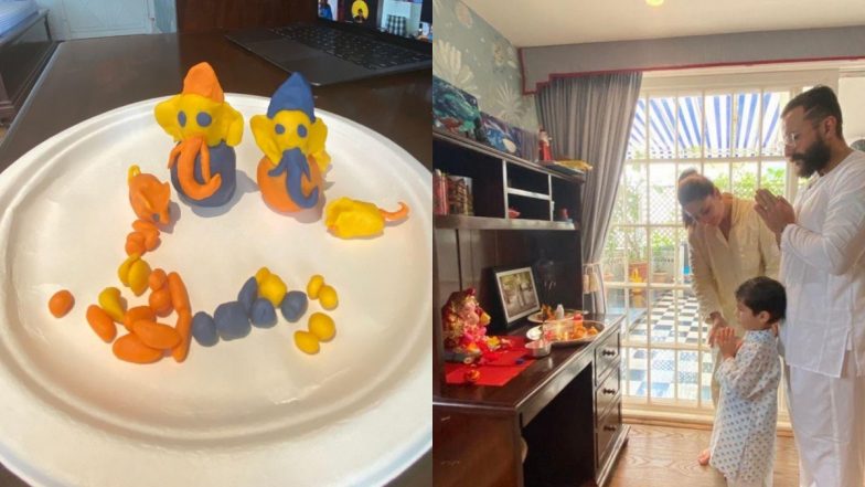Ganesh Chaturthi 2021: सैफ अली खान के लाडले तैमूर ने भी किया बाप्पा का स्वागत, करीना कपूर ने शेयर की खास फोटो