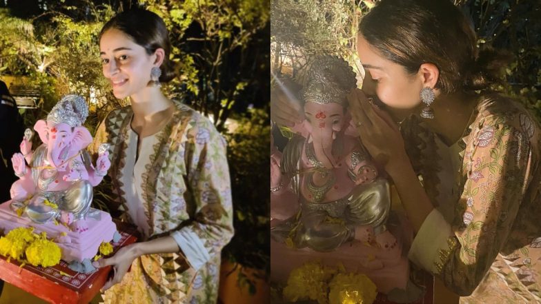 Ananya Panday ने भी नम आंखों से बाप्पा को किया विदा, अगले बरस जल्द आने की प्रार्थना की