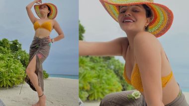 Rubina Dilaik Bikini Photos: यलो कलर की बिकिनी में रुबीना दिलैक ने दिखाया अपना बोल्ड अवतार, अंदाज देख हो जाएंगे दीवाने