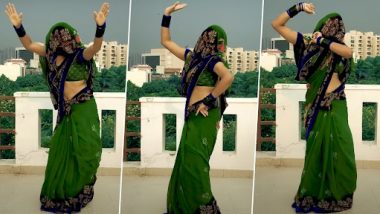 Bhabhi Dance Video: हरियाणवी गाने 'आंख लड़गी' पर भाभी ने लगाए जबरदस्त ठुमके, वीडियो देख छूट जाएगा पसीना