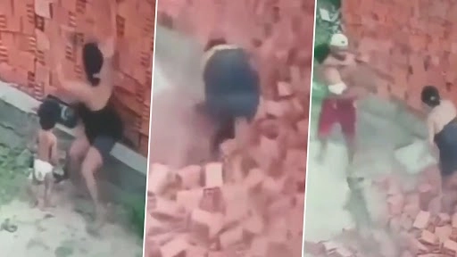 बच्चे पर आनेवाली मुसीबत को मां ने बड़ी ही बहादुरी से लिया अपने सिर, वीडियो देख हो जाएंगे इमोशनल