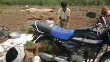 Desi Jugad Video: किसान ने किया गजब का देसी जुगाड़, बाइक का इस्तेमाल कर पौधों से ऐसे अलग की मूंगफलियां, देखें वीडियो