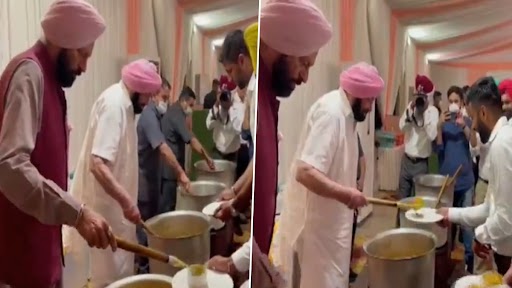 Punjab: सीएम अमरिंदर सिंह ने टोक्यो ओलंपिक में पदक जीतने वाले खिलाड़ियों को अपने हाथों से परोसा खाना- देखें वीडियो