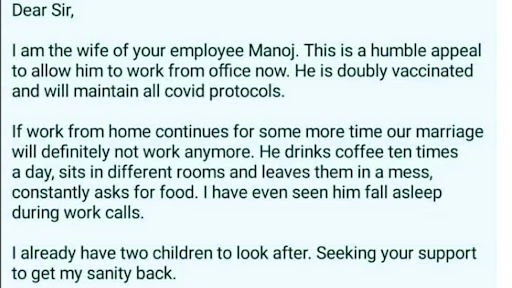 हर्ष गोयनका ने शेयर किया अपने कर्मचारी की पत्नी का रिक्वेस्ट लेटर, महिला ने किया मजेदार अनुरोध, पढ़ें पूरा पत्र