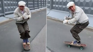 Viral Video: 73 वर्षीय व्यक्ति का बड़ी ही आसानी से स्केटबोर्ड करते हुए क्लिप वायरल, वीडियो देख रह जाएंगे दंग
