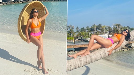 Sara Ali Khan Hot Photos: सारा अली खान मालदीव में बना रही हैं छुट्टियां, ऑरेंज बिकिनी में ढा रही हैं कहर, देखें फोटोज