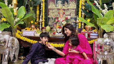 Ganesh Chaturthi 2021: राज कुंद्रा के बिना गणेश चतुर्थी मना रही हैं Shilpa Shertty, बच्चों के साथ शेयर की खास तस्वीर