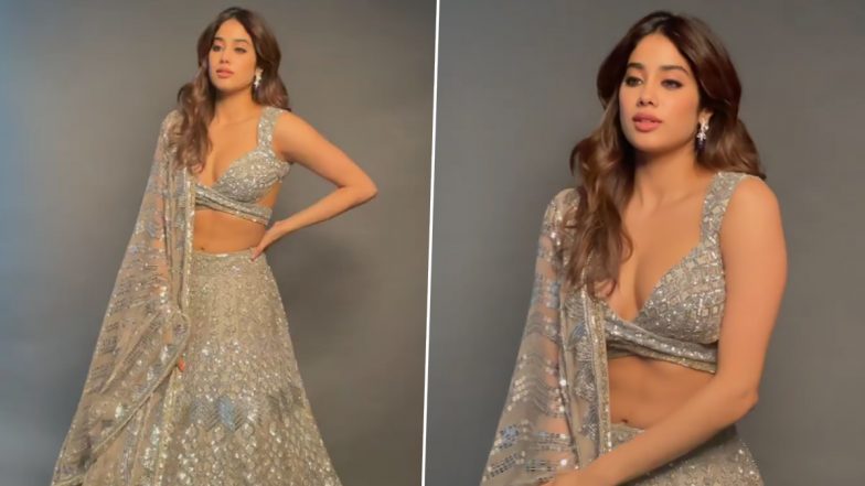 Janhvi Kapoor ने सज-धजकर कैमरे के सामने दिए गजब के पोज, हॉटनेस है कमाल की
