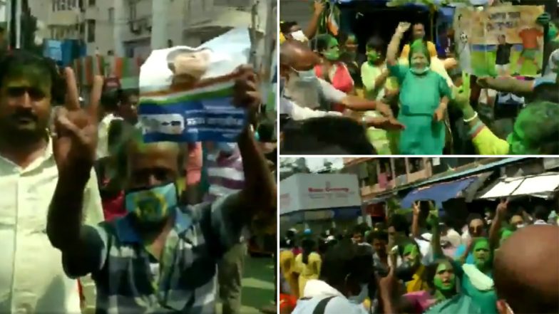 WB Bypoll Results 2021: भवानीपुर विधानसभा उपचुनाव के 9वें राउंड की मतगणना के बाद ममता बनर्जी 28825 मतों से आगे, TMC कार्यकर्ता मना रहे जश्न
