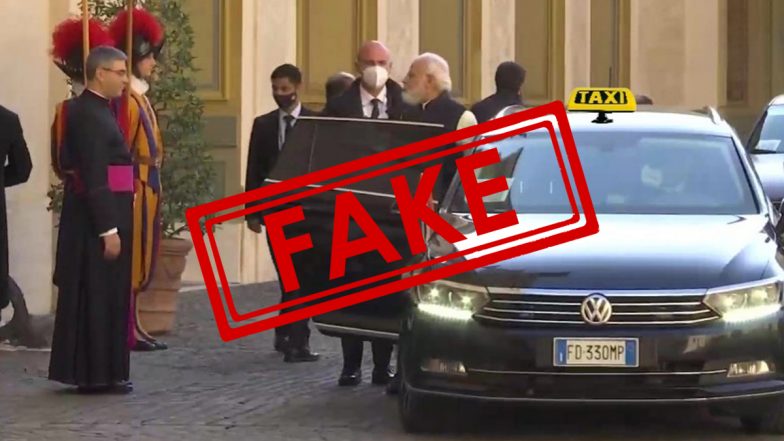 Fact Check: पोप फ्रांसिस से मिलने टैक्सी से गए PM नरेंद्र मोदी? जानें क्या है सोशल मीडिया पर वायरल हो रही तस्वीर का सच