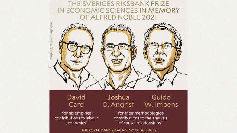 Nobel Prize 2021: डेविड कार्ड, जोशुआ डी. एंग्रिस्ट और गुइडो इम्बेन्स को मिला अर्थशास्त्र का नोबेल प्राइज