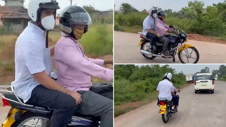 Goa: राहुल गांधी 'पायलट' टैक्सी पर सवार होकर बंबोलिम से पणजी के आजाद मैदान पहुंचे- देखें वीडियो