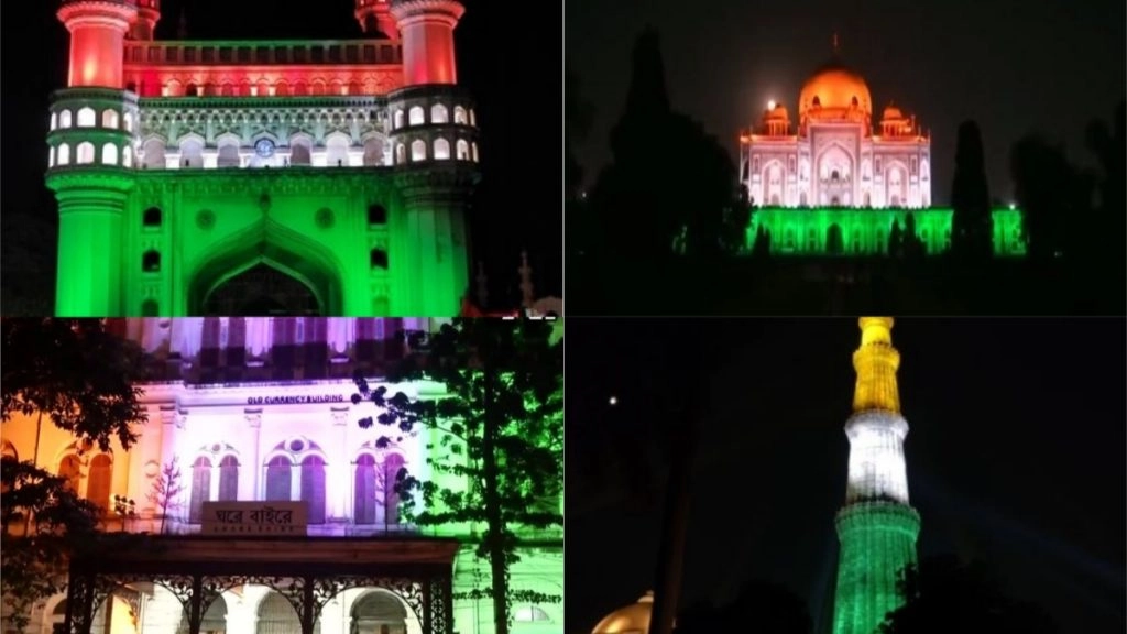 देश में 100 करोड़ वैक्सीनेशन का आंकड़ा पूरा होने पर सौ ऐतिहासिक स्मारकों को तिरंगे की रोशनी से किया गया जगमग (Watch Videos & Pics)