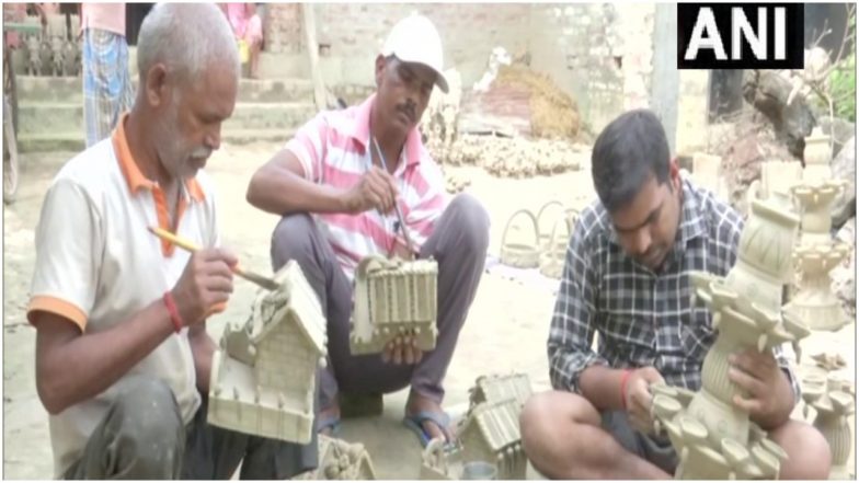 Diwali 2021: उत्तर प्रदेश के टेराकोटा बनाने के कारीगरों को अच्छे व्यापार की उम्मीद, कोरोना महामारी से ठप हुए कारोबार में पहले से राहत