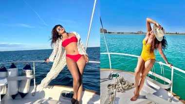 Priyanka Chopra Bikini Photos: रेड बिकिनी पहन बीच समुंद्र में पार्टी करती दिखी प्रियंका चोपड़ा, हॉटनेस देख रह जाएंगे हैरान