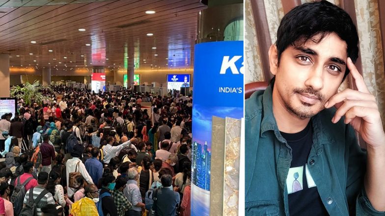 अभिनेता Siddharth ने मुंबई एअरपोर्ट की तस्वीर शेयर कर जताई चिंता, लिखा- चमत्कार हुआ मुझे फ्लाईट मिली
