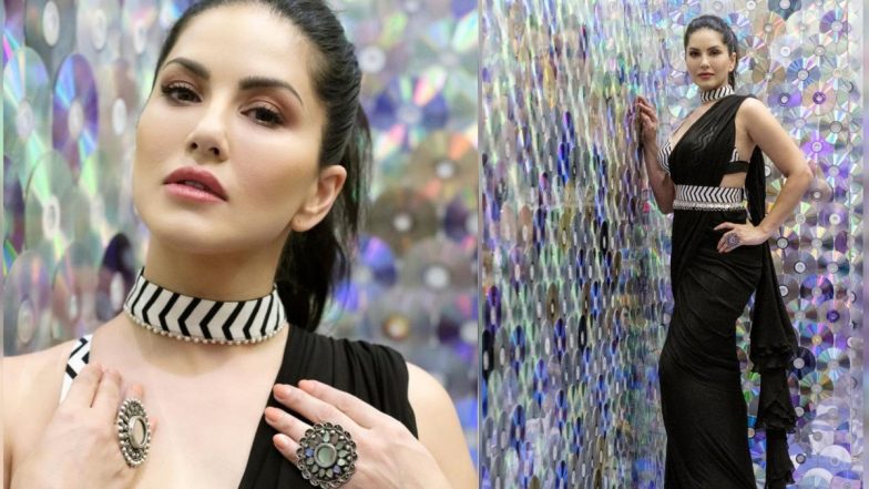 Sunny Leone ने ब्लैक कलर की साड़ी पहनकर दिखाया ऐसा जादू, देखकर खो जाएंगे उनकी खूबसूरती में
