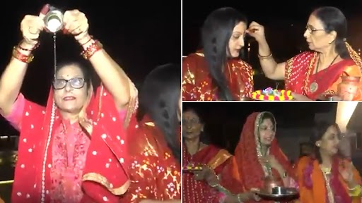 Karwa Chauth 2021: असम के गुवाहाटी में चांद दिखने के बाद महिलाओं ने मनाया करवा चौथ- देखें तस्वीर