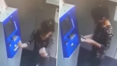 Viral Video: एटीएम से पैसे निकालते समय ख़ुशी से लड़की ने किया जबरदस्त डांस, देखें मजेदार वीडियो