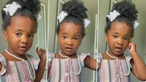 इस छोटी सी बच्ची ने खुद पेन्सिल से बनाए अपने आइब्रो, शीशा देखने के बाद दिया ऐसा रिएक्शन, वीडियो देख बन जाएगा दिन