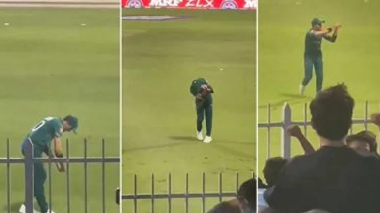 ICC T20 World Cup 2021: मैच के दौरान शाहीन अफरीदी ने विराट कोहली-रोहित शर्मा और केएल राहुल की उतारी नकल, वीडियो हुआ वायरल (देखें)