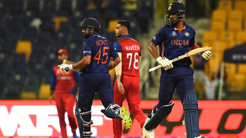 IND vs AFG, T20 World Cup 2021: रोहित शर्मा-केएल राहुल ने खेली तूफानी पारी, टीम इंडिया ने अफगानिस्तान को दिया 211 रनों का विशाल लक्ष्य