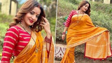 Monalisa Killer Chhath Puja Look: भोजपुरी स्टार मोनालिसा का छठ लुक देख आप भी हो जाएंगे मदहोश, साड़ी में धा रही है कयामत