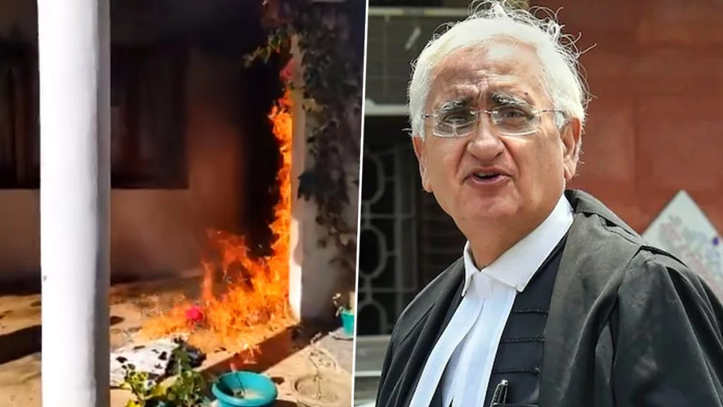 'सनराइज ओवर अयोध्या' पर विवाद के बाद खुर्शीद के घर आगजनी-पत्थरबाजी