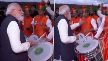 PM Modi का ग्लासगो से भारत रवाना होने से पहले भव्य स्वागत, भारतीय समुदाय के साथ बजाया Drums (देखें वीडियो)