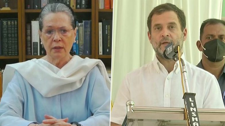 सोनिया-राहुल को ईडी के समन के खिलाफ कांग्रेस कार्यकर्ता धरने पर बैठे, सरकार पर साधा निशाना